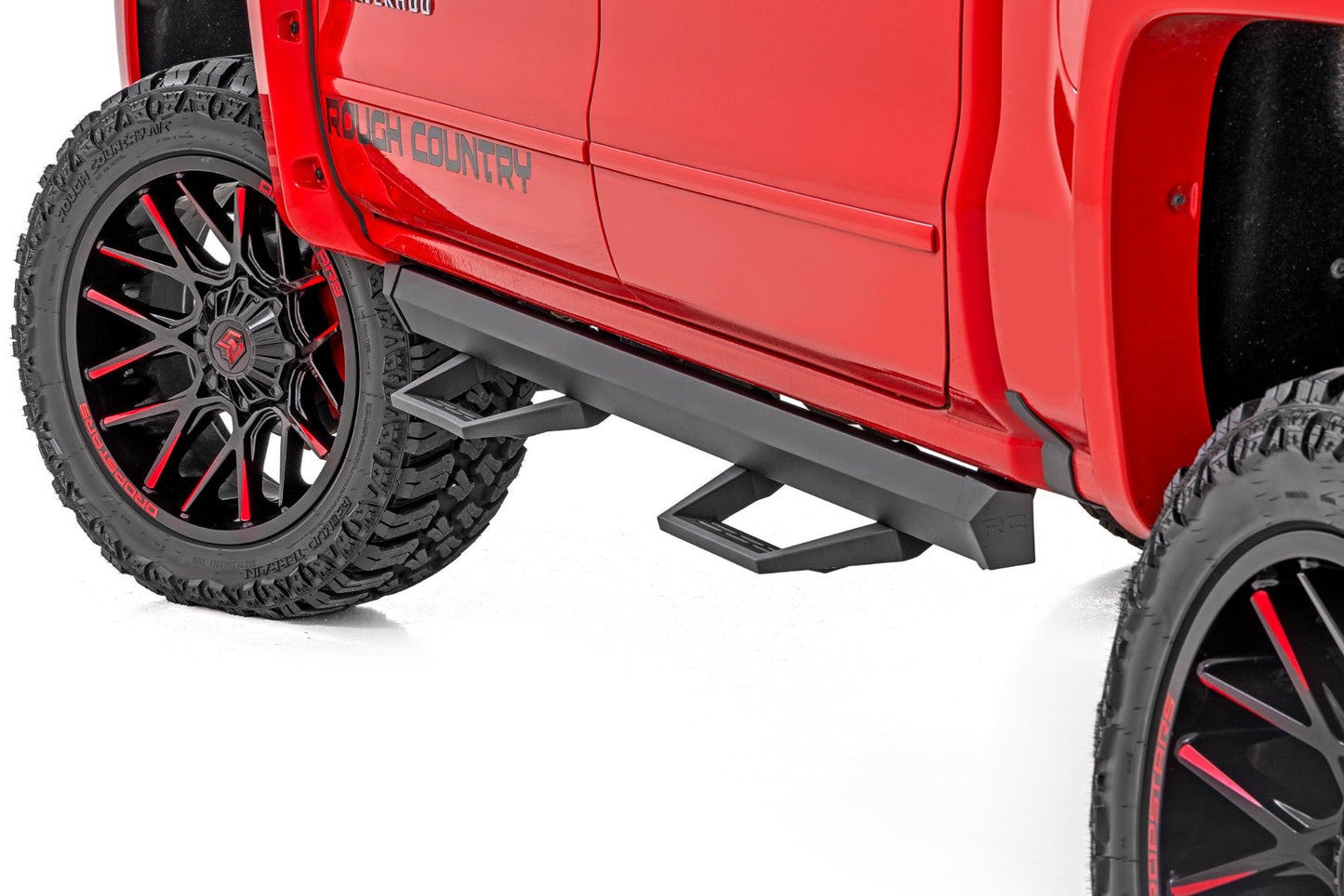 SRL2 Adj Aluminum Step | Crew Cab | Chevy/GMC 1500/2500HD/3500HD (07-18 & Classic) Rough Country