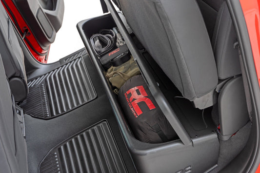 Under Seat Storage with Locking Lid | Crew Cab | Chevy/GMC 1500/2500HD/3500HD (19-24 & Classic) Rough Country