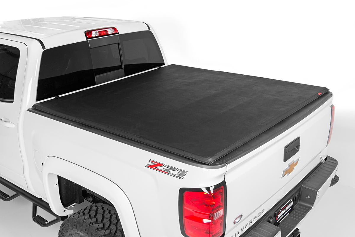 Soft Tri-Fold Bed Cover | 6'7" Bed | Chevy/GMC 1500 (00-06 & Classic) Rough Country