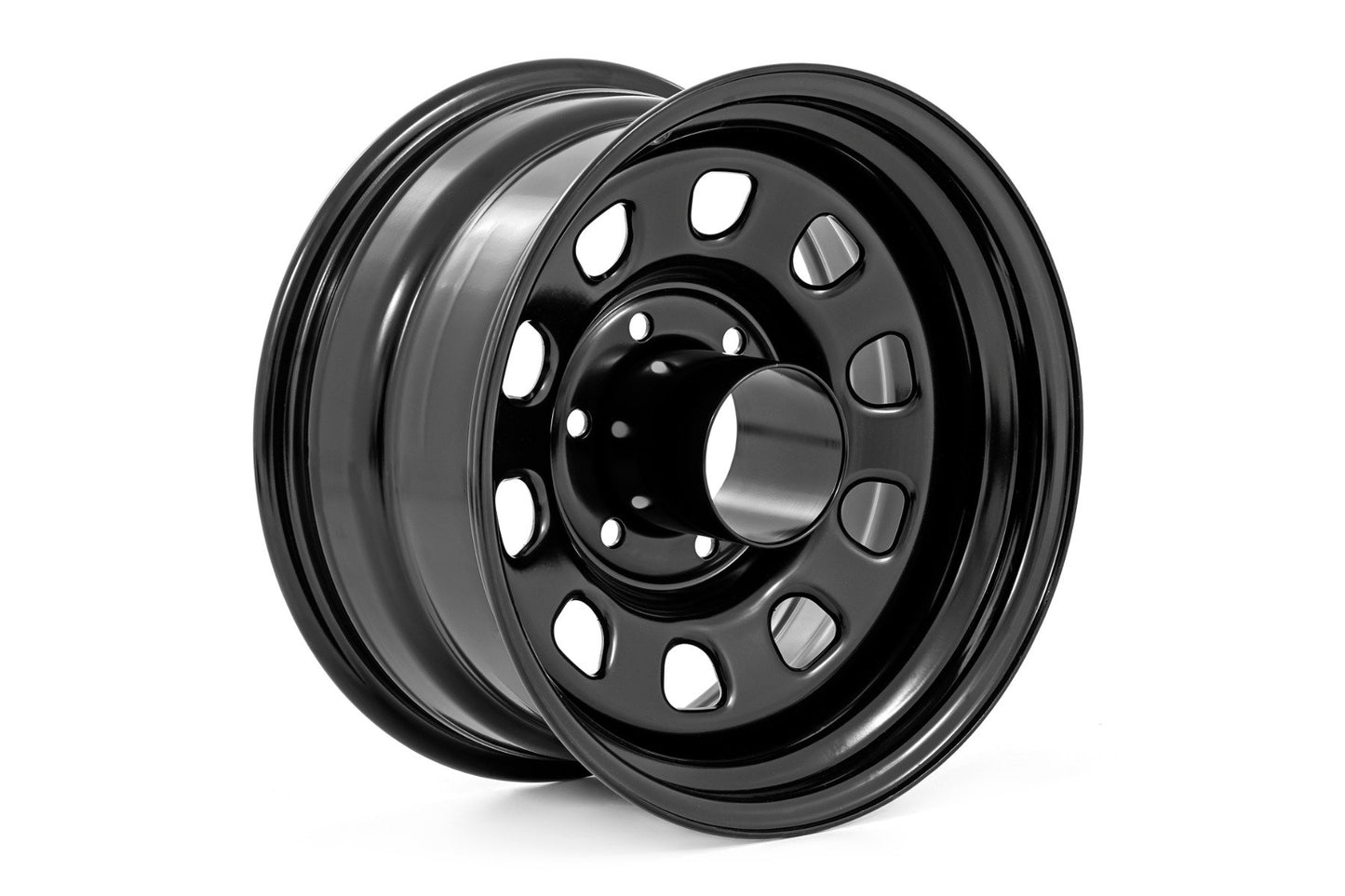 Steel Wheel | Black | 15x10 | 5x5.5 | 4.25 Bore | -39 Rough Country