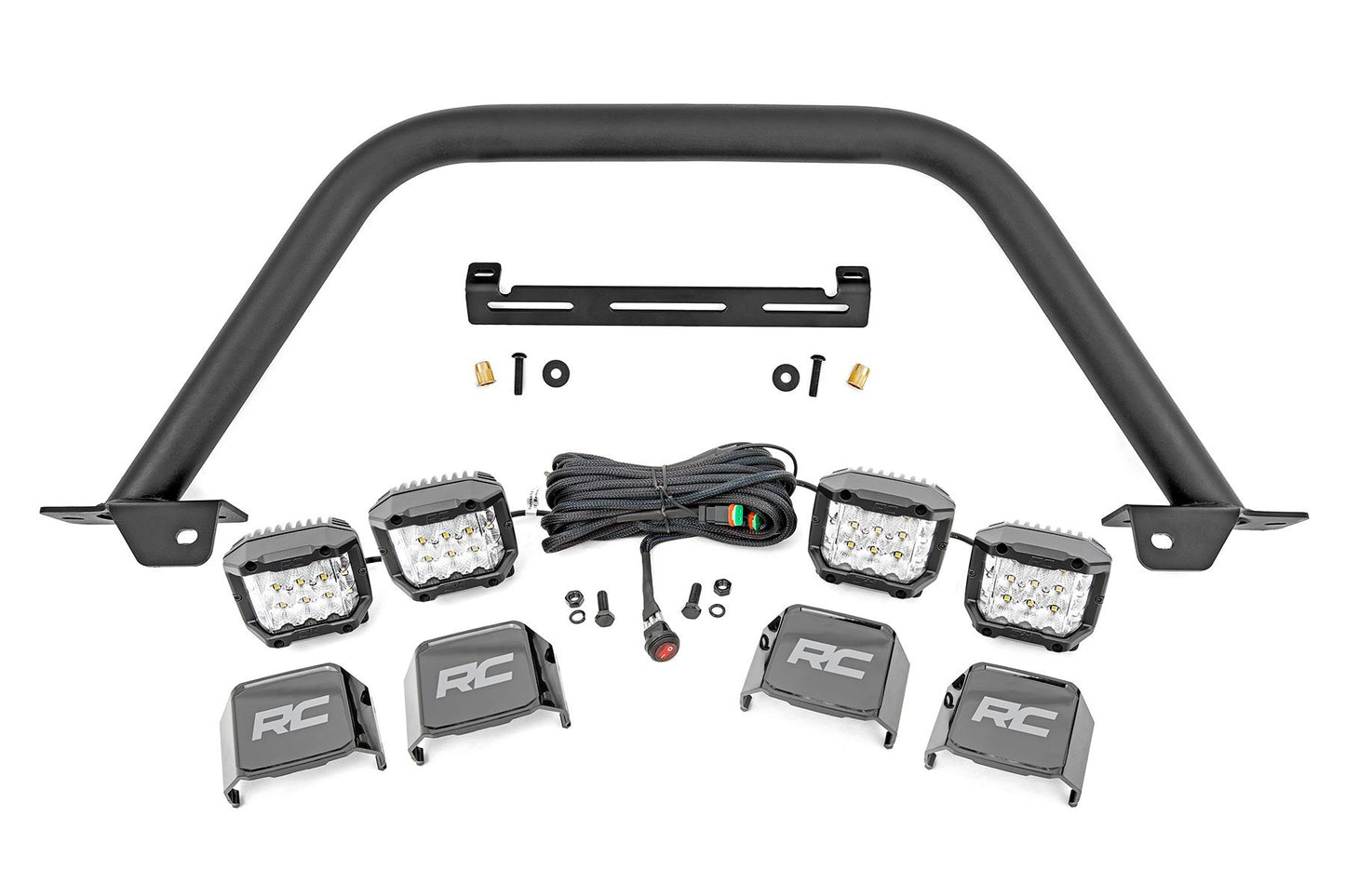 Safari Bar | 3" OSRAM (Quad) | Wide | OE Modular Steel | Ford Bronco (21-24) Rough Country