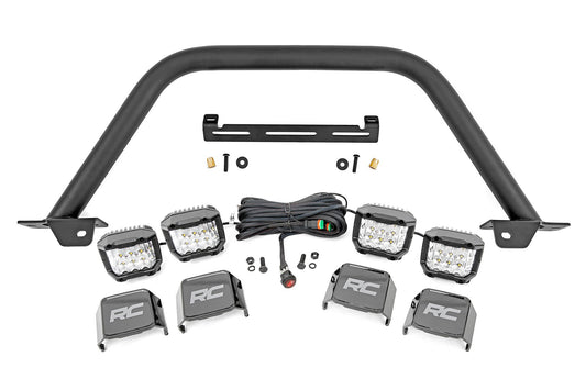 Safari Bar | 3" OSRAM (Quad) | Wide | OE Modular Steel | Ford Bronco (21-24) Rough Country