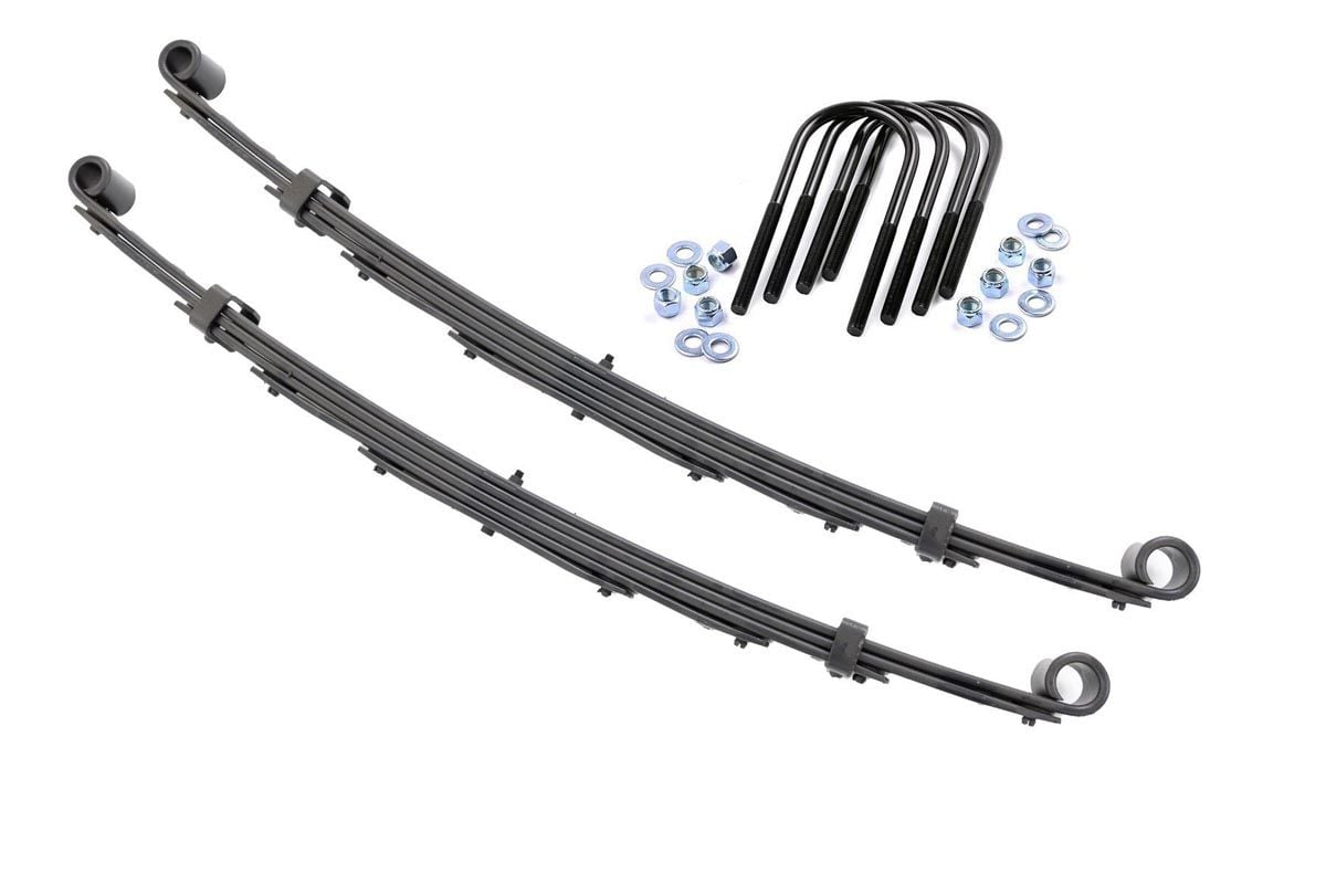 Front Leaf Springs | 4" Lift | Pair | Chevy/GMC C10/K10 C15/K15 Truck/Half-Ton Suburban (69-72) Rough Country