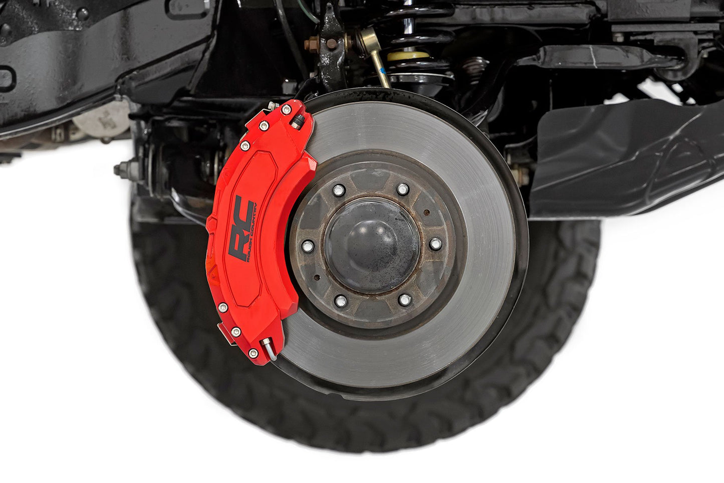 Caliper Covers | Front and Rear | Red | Ford F-250 Super Duty 2WD/4WD (13-22) Rough Country