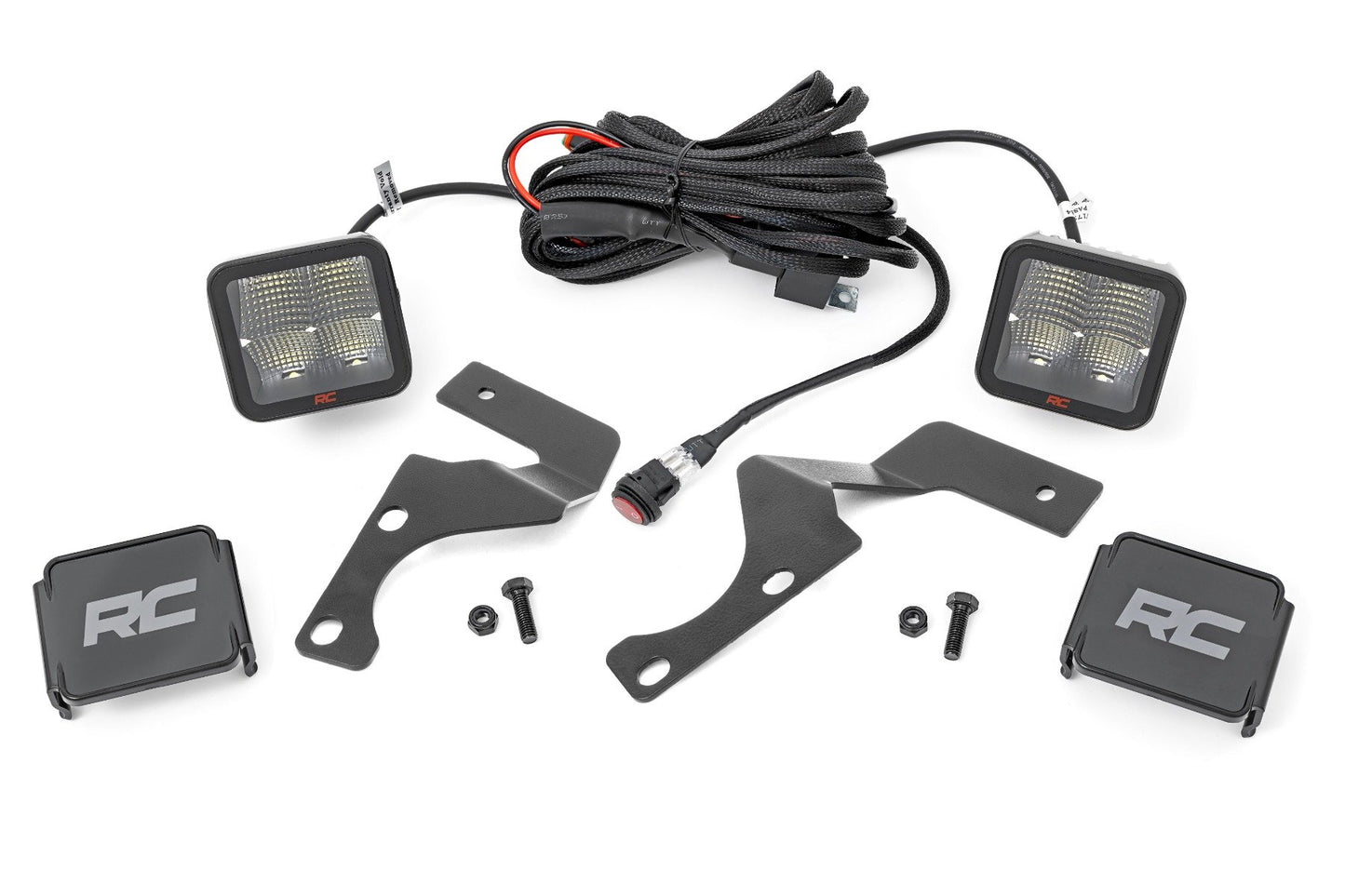 LED Light Kit | Ditch Mount | 2" Spectrum Spot Pair | Toyota 4Runner (10-24) Rough Country