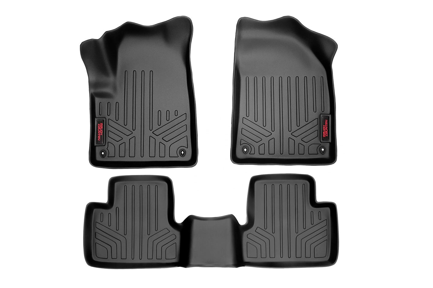 Floor Mats | FR & RR | Jeep Cherokee KL 2WD/4WD (2014-2023) Rough Country