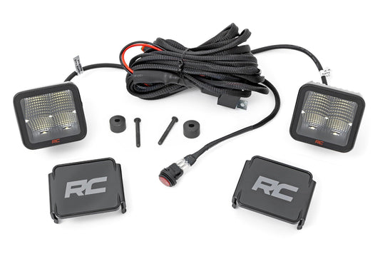 LED Light Kit | Cowl Mount | 2" Spectrum Pair | Jeep Gladiator JT/Wrangler JL (18-24) Rough Country