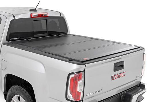 Hard Tri-Fold Flip Up Bed Cover | 5' Bed | Chevy/GMC Canyon/Colorado (15-24) Rough Country