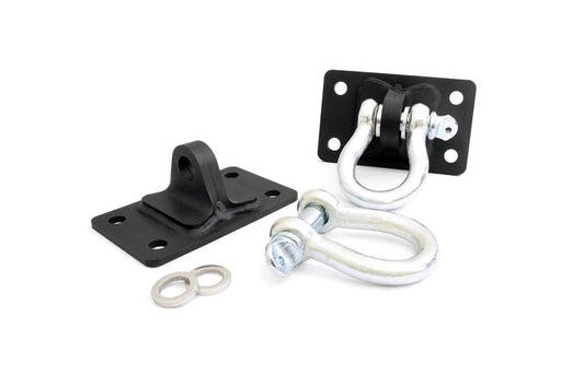 D Ring Shackles and Mounts | Stubby Winch Bumpers | Jeep Wrangler JK/Wrangler Unlimited (07-18) Rough Country