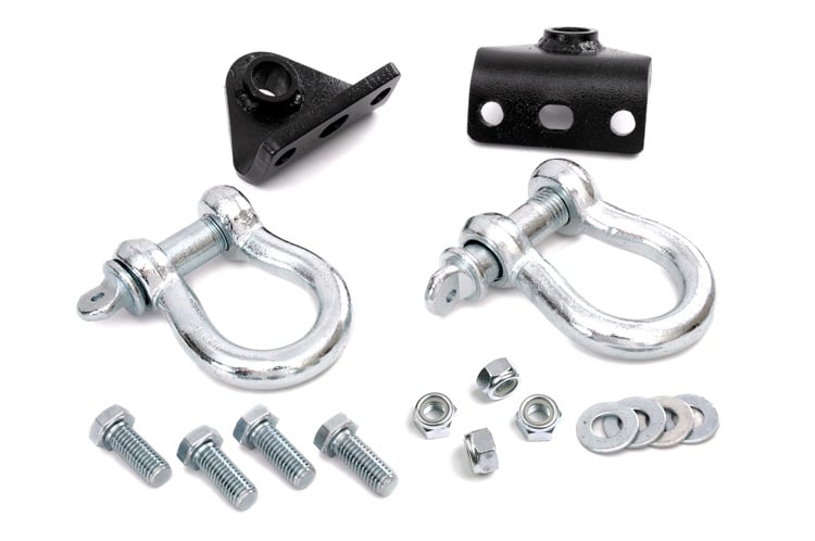 D Ring Shackles and Mounts | Winch Plate | Jeep Wrangler TJ (97-06)/Wrangler Unlimited (04-06)  Rough Country