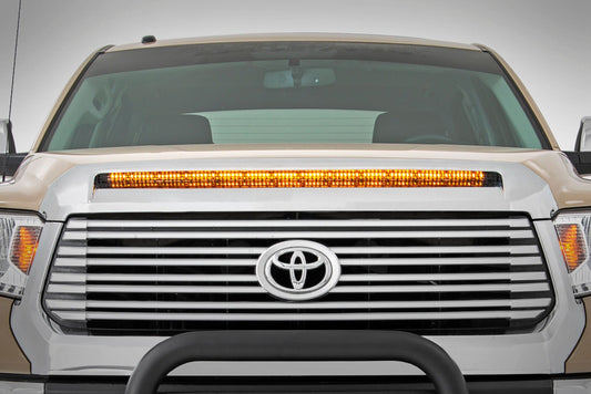 LED Light Kit | Hood Bulge | 40" White/Amber Strip | Toyota Tundra (14-21) Rough Country