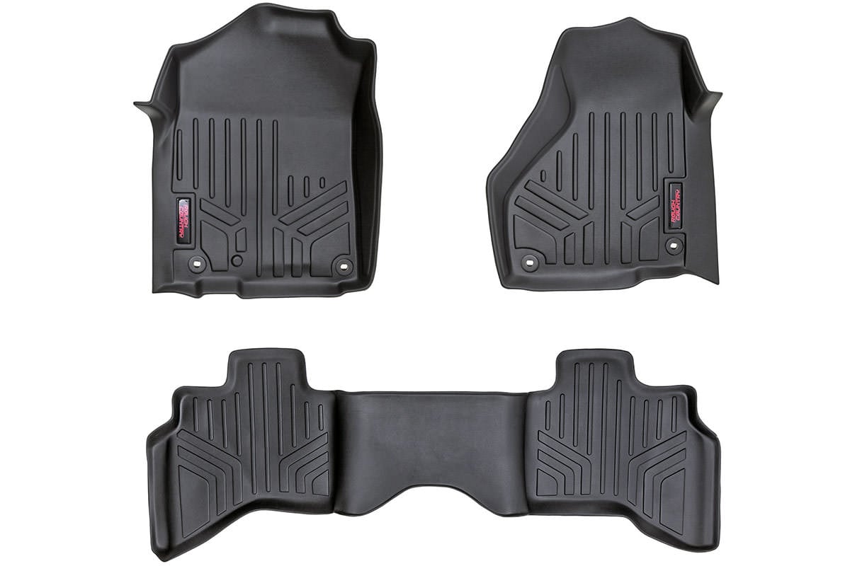 Floor Mats | FR & RR | Quad Cab | Dodge 1500 2WD/4WD (2002-2008) Rough Country