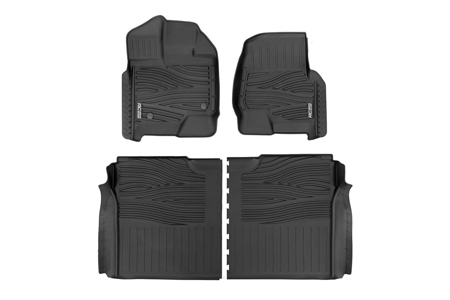 Flex-Fit Floor Mats | FR & RR | Ford F-150 (15-24)/F-150 Lightning (22-24)/Raptor (17-24) Rough Country