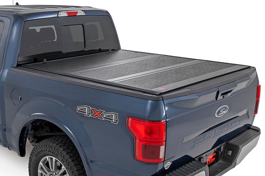 Hard Low Profile Bed Cover | 5'7" Bed | Ford F-150 (21-24)/F-150 Lightning (22-24)  Rough Country