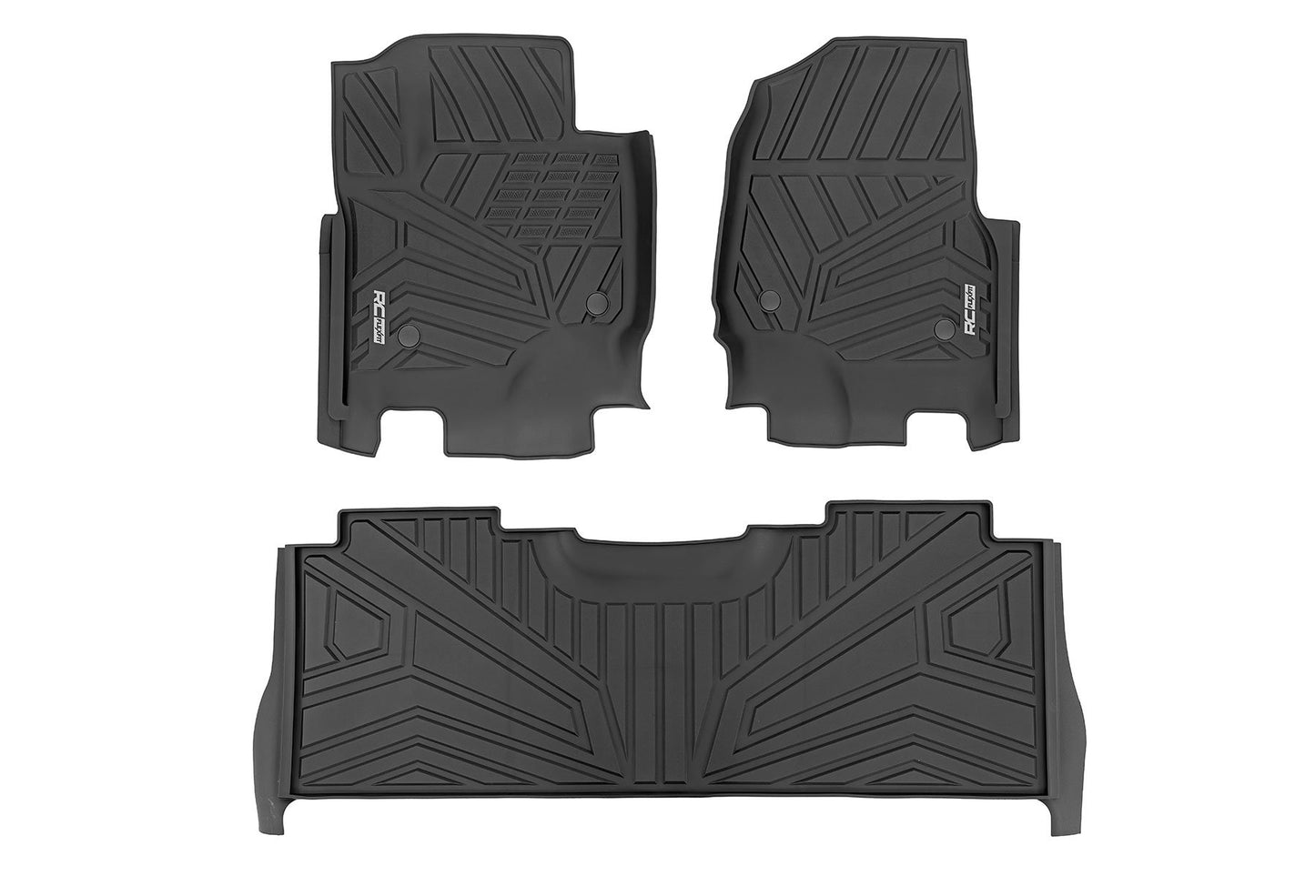 Flex-Fit Floor Mats | Front and Rear | Ford F-250/F-350 Super Duty (17-24) Rough Country