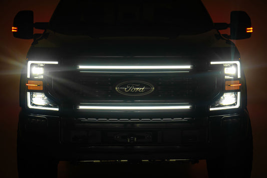 LED Light Kit | Grille Mount | 30 Inch DRL | Ford F-250/F-350 Super Duty (17-22) Rough Country