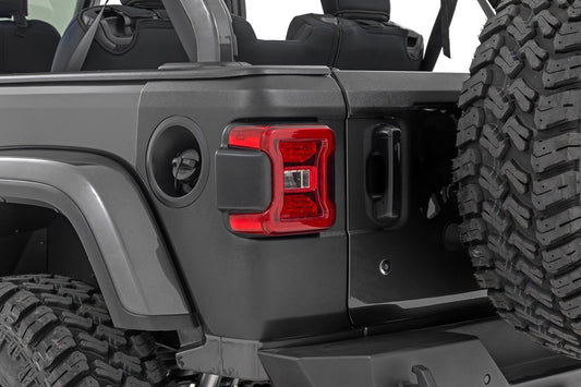 Trail Cladding | Rear Corners | Jeep Wrangler JL/Wrangler Unlimited (18-24) Rough Country