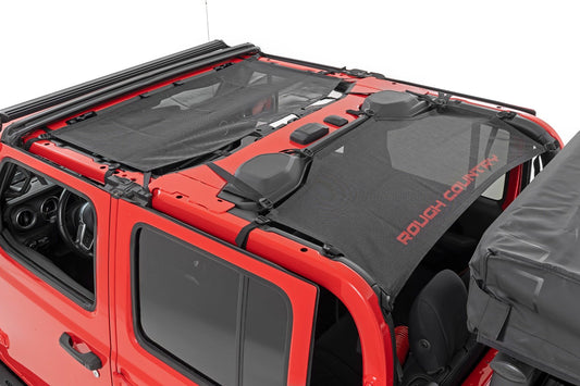 Mesh Bikini Top Plus | Black | Jeep Gladiator JT 4WD (2020-2024) Rough Country