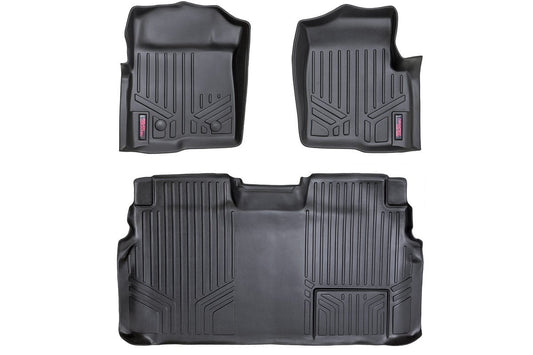 Floor Mats | FR & RR | 2 Ret Hook | Ford F-150 2WD/4WD (2011-2014) Rough Country