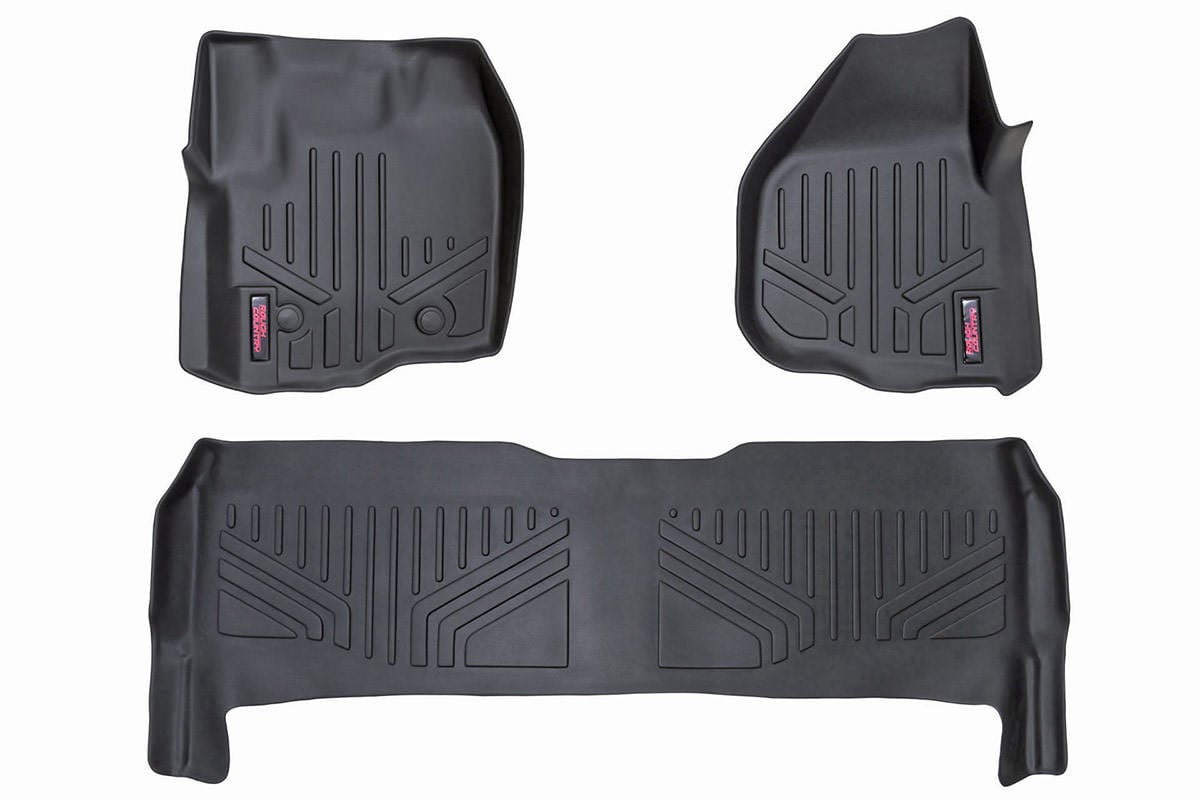 Floor Mats | FR & RR | Raised FR Pedal | Ford F-250/F-350 Super Duty (12-16) Rough Country