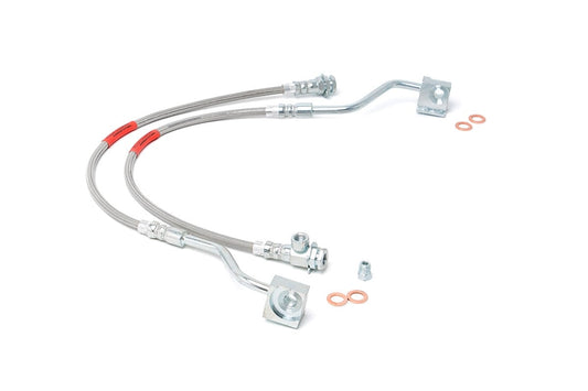 Brake Lines | Stainless | FR | 4-6" Lift | Ford Bronco/F-150 4WD (1980-1996) Rough Country