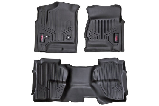 Floor Mats | FR & RR | Ext Cab | Chevy/GMC 1500/2500HD/3500HD 2WD/4WD Rough Country