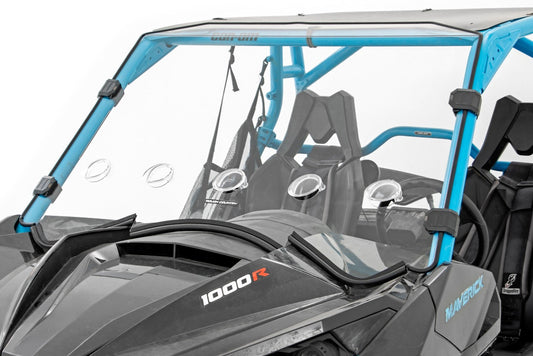 Vented Full Windshield | Scratch Resistant | Can-Am Maverick Max 1000R X  Rough Country