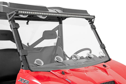 Vented Full Windshield | Scratch Resistant | Polaris Ranger 1000/Ranger XP 900/1000 Rough Country