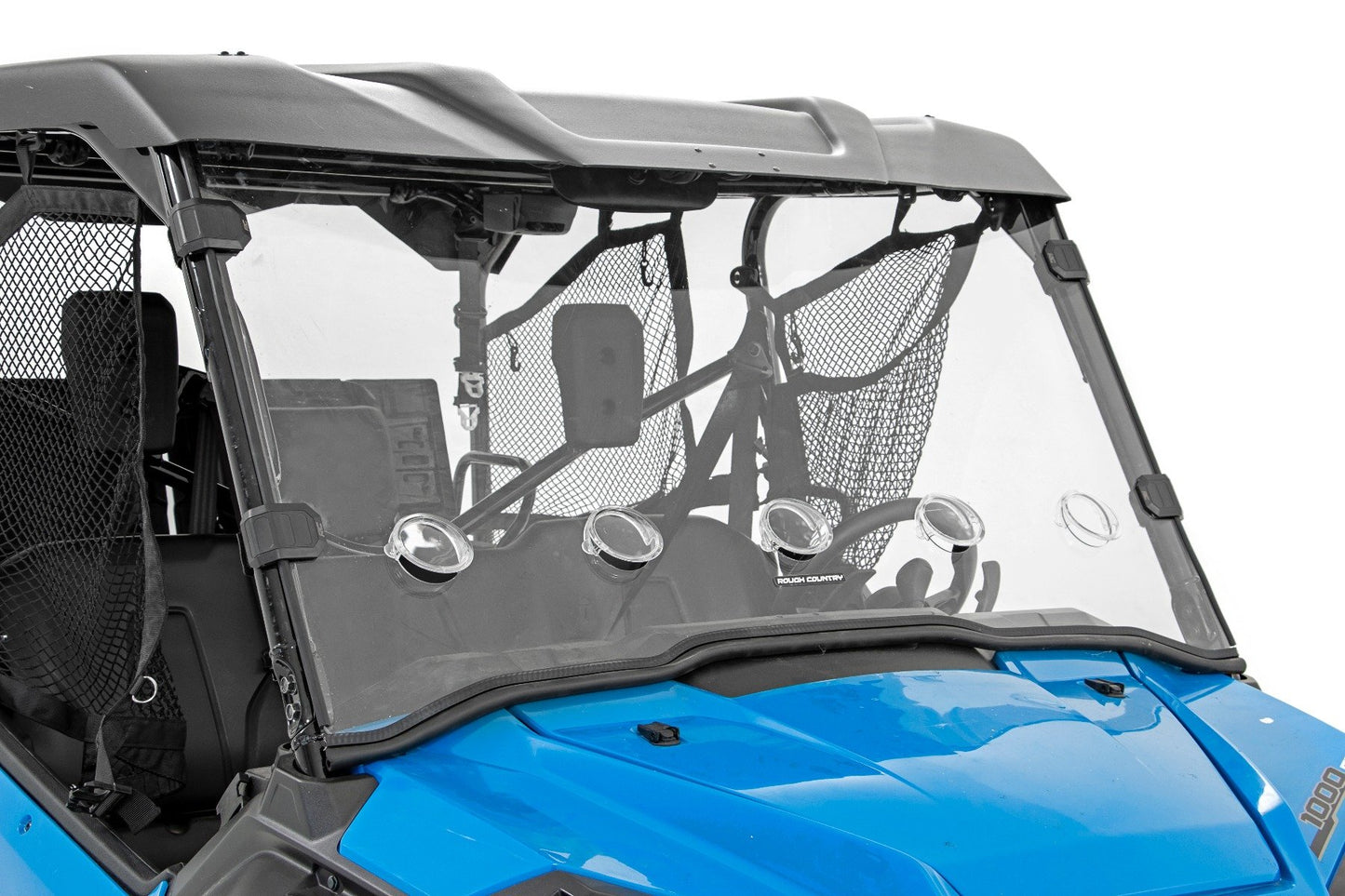 Vented Full Windshield | Scratch Resistant | Honda Pioneer 1000-5  Rough Country