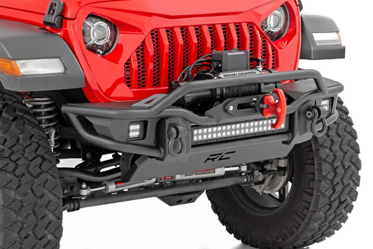 Front Winch Bumper | Tubular | Skid Plate | Jeep Gladiator JT/Wrangler JK & JL/Wrangler Unlimited  Rough Country