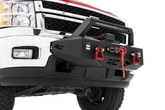 EXO Winch Mount Kit | Chevy Silverado 2500 HD/3500 HD 2WD/4WD (2011-2019) Rough Country