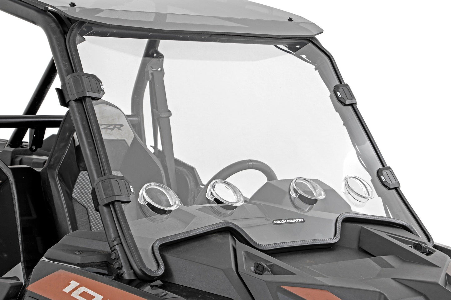 Vented Full Windshield | Scratch Resistant | Polaris RZR XP 1000  Rough Country