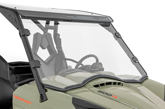 Full Windshield | Scratch Resistant | Can-Am Commander Max 1000  Rough Country