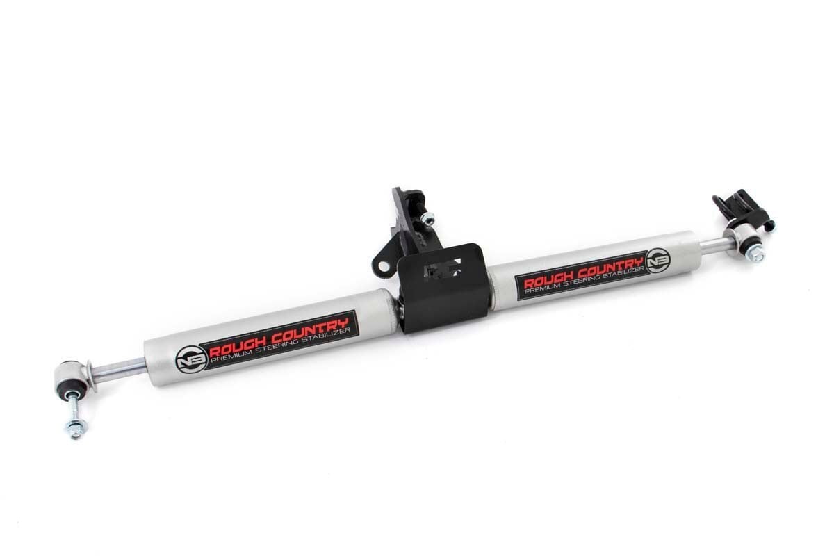 N3 Steering Stabilizer | Dual | 4 Inch Lift | Jeep Grand Cherokee WJ (99-04) Rough Country