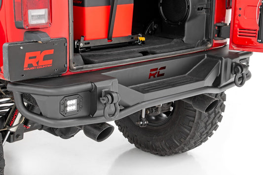 Rear Bumper | Tubular | Jeep Wrangler JK/Wrangler Unlimited  (2007-2018) Rough Country
