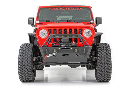 Front Bumper | Stubby | Trail | Jeep Gladiator JT/Wrangler JK & JL/Wrangler Unlimited  Rough Country