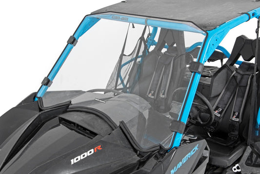 Full Windshield | Scratch Resistant | Can-Am Maverick Max 1000R X  Rough Country