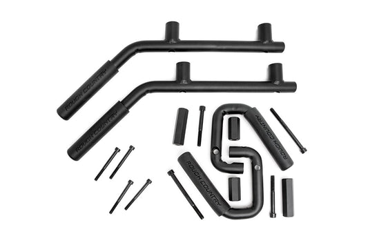 Grab Handles | Steel | FR & RR | Black | Jeep Wrangler JK/Wrangler Unlimited (07-18) Rough Country