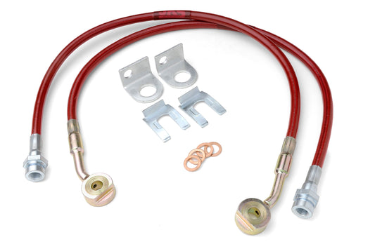 Extended Brake Line Kit | Front | Wrangler TJ and LJ, Grand Cherokee ZJ JKS Manufacturing