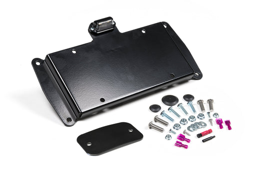 License Plate Relocation Kit w/Light | Wrangler JK JKS Manufacturing