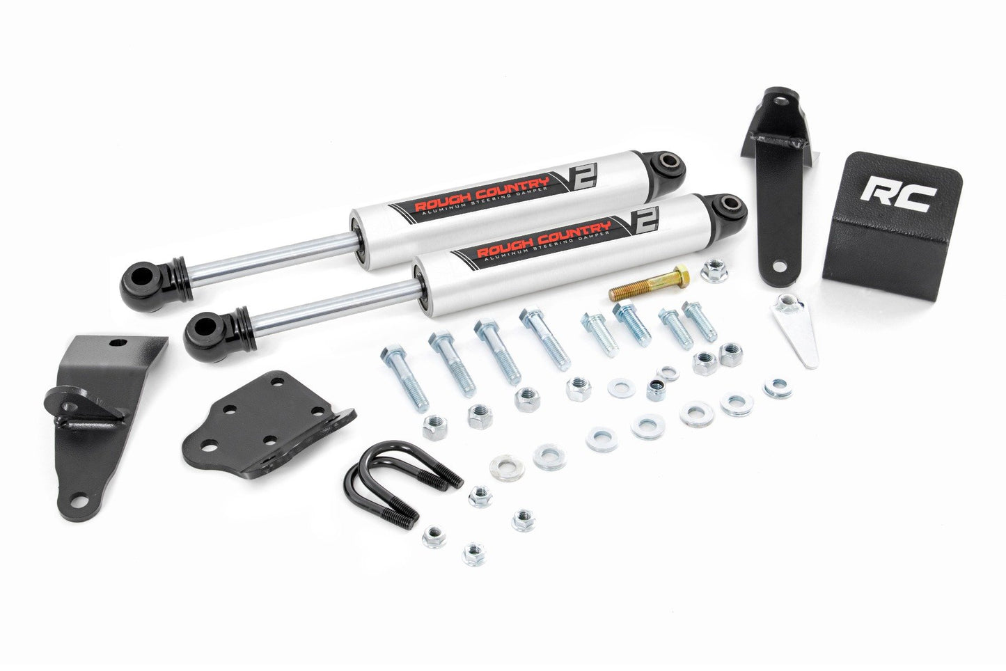 V2 Steering Stabilizer | Dual | 2-8 Inch Lift | Ram 2500 (10-13)/3500 (10-12)  Rough Country