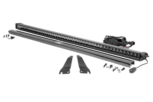 LED Light Kit | Cage Mount | 50" Black Single Row | Kawasaki Teryx 4 1000/Teryx4 800  Rough Country