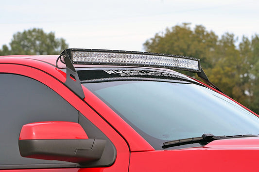 LED Light Mount | Upper Windshield | 54" Curved | Chevy/GMC 1500 (14-18 & Classic) Rough Country