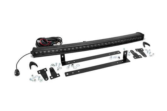 LED Light Kit | Grille Mount | 30" Black Single Row | Ford F-150 (09-14) Rough Country