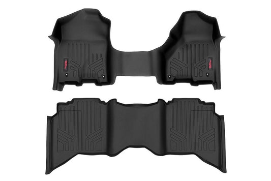 Floor Mats | FR & RR | Crew/Mega Cab | Ram 1500 2WD/4WD (2012-2018 & Classic) Rough Country