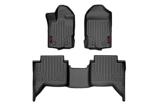 Floor Mats | FR & RR | Ford Ranger 2WD/4WD (2019-2023) Rough Country