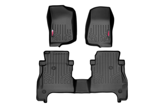 Floor Mats | FR & RR | RR Lockable | Jeep Gladiator JT 4WD (2020-2024) Rough Country