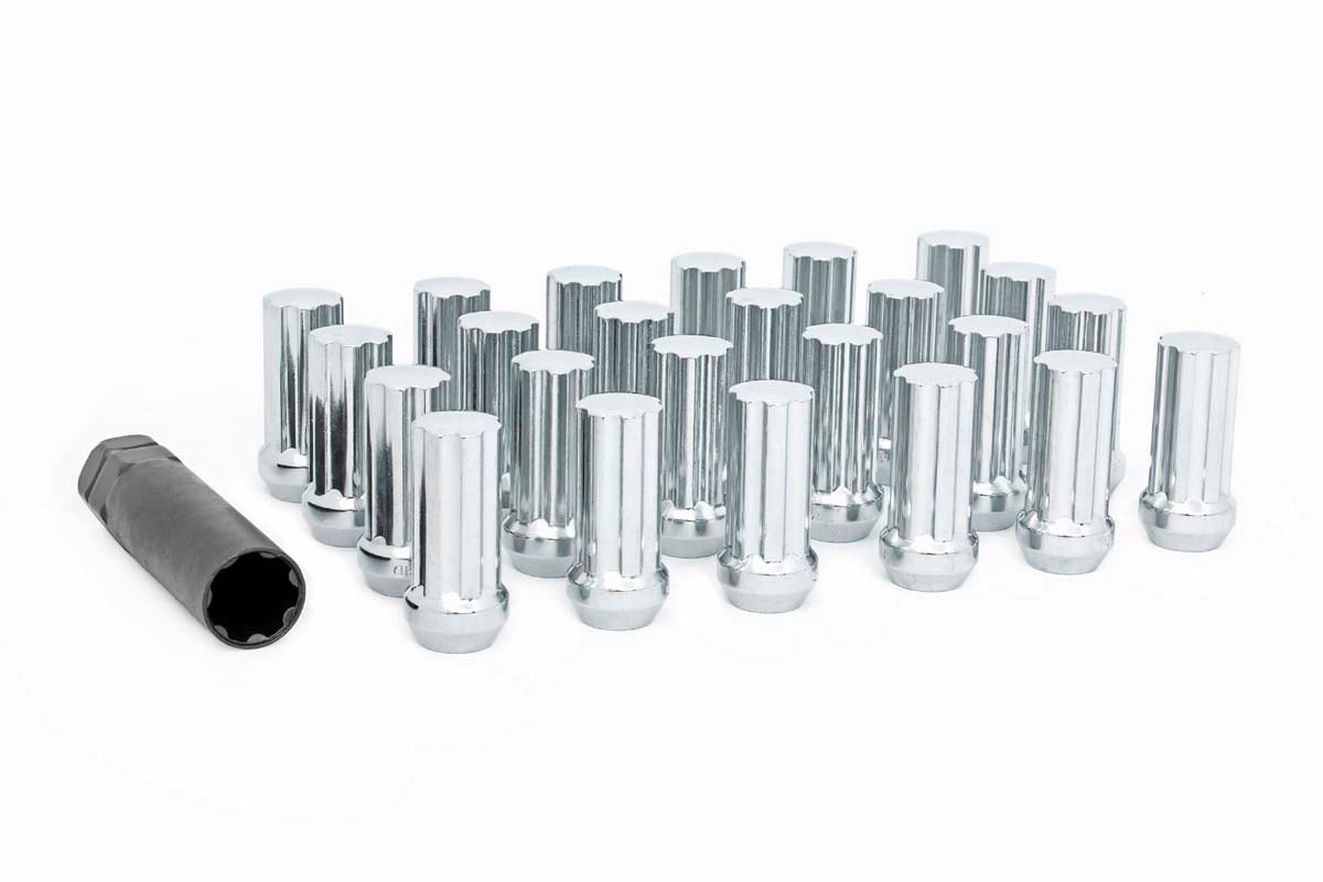 M14 x 1.5 Lug Nut Set of 24 | Chrome Rough Country