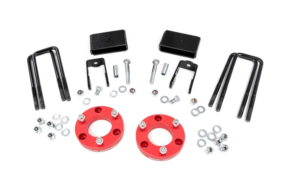 2 Inch Lift Kit | Red Spacers | Nissan Titan XD 2WD/4WD (2016-2024) Rough Country