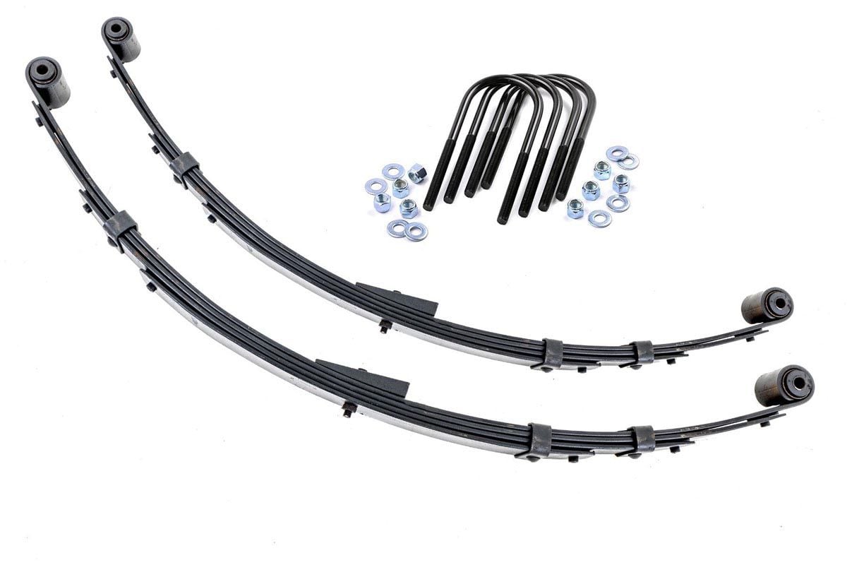 Rear Leaf Springs | 4" Lift | Pair | Jeep Wrangler YJ 4WD (1987-1995) Rough Country